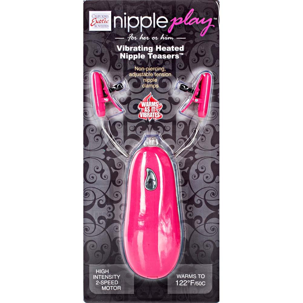 Calexotics Nipple Play Vibrating Heated Nipple Teasers Pink