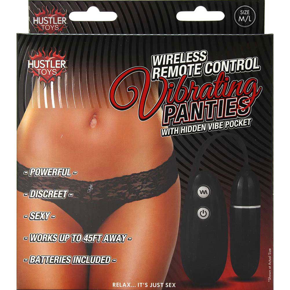 Hustler Wireless Remote Control Vibrating Panties, Medium/Large