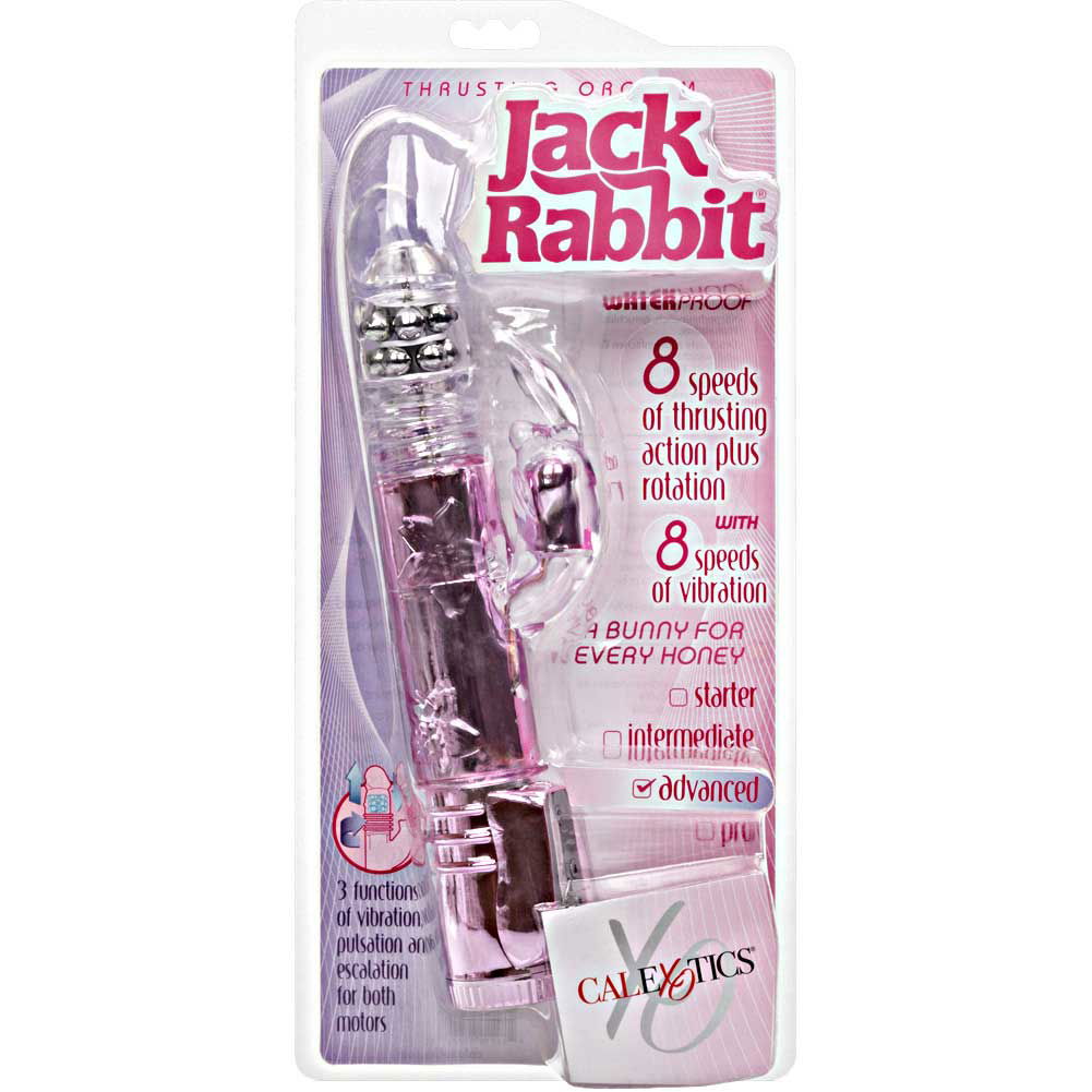 Calexotics Thrusting Orgasm Jack Rabbit Vibrator 10 5 Pink