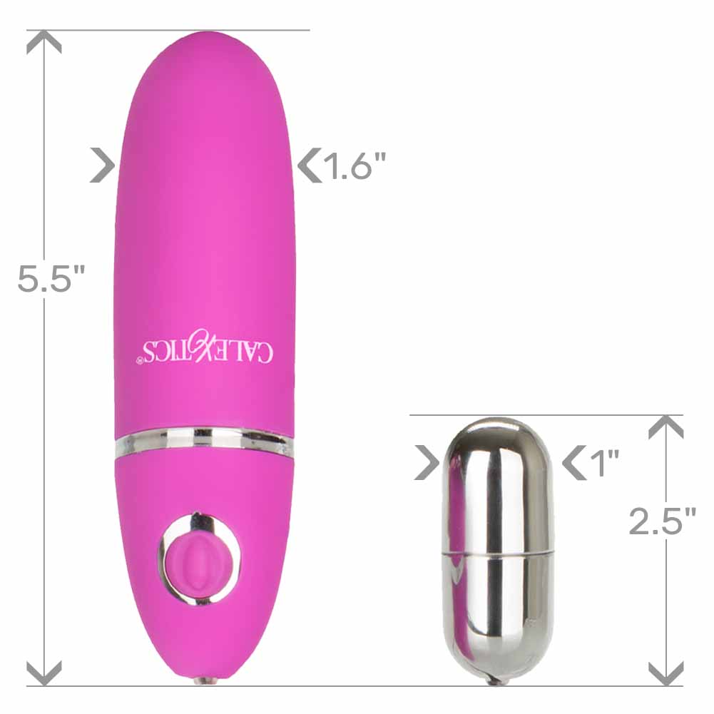 Power Play Playful Bullet Vibrator, 2.25", Dual Silver - dearlady.us Power Play Playful Bullet Vibrator, 2.25", Dual Silver - dearlady.us