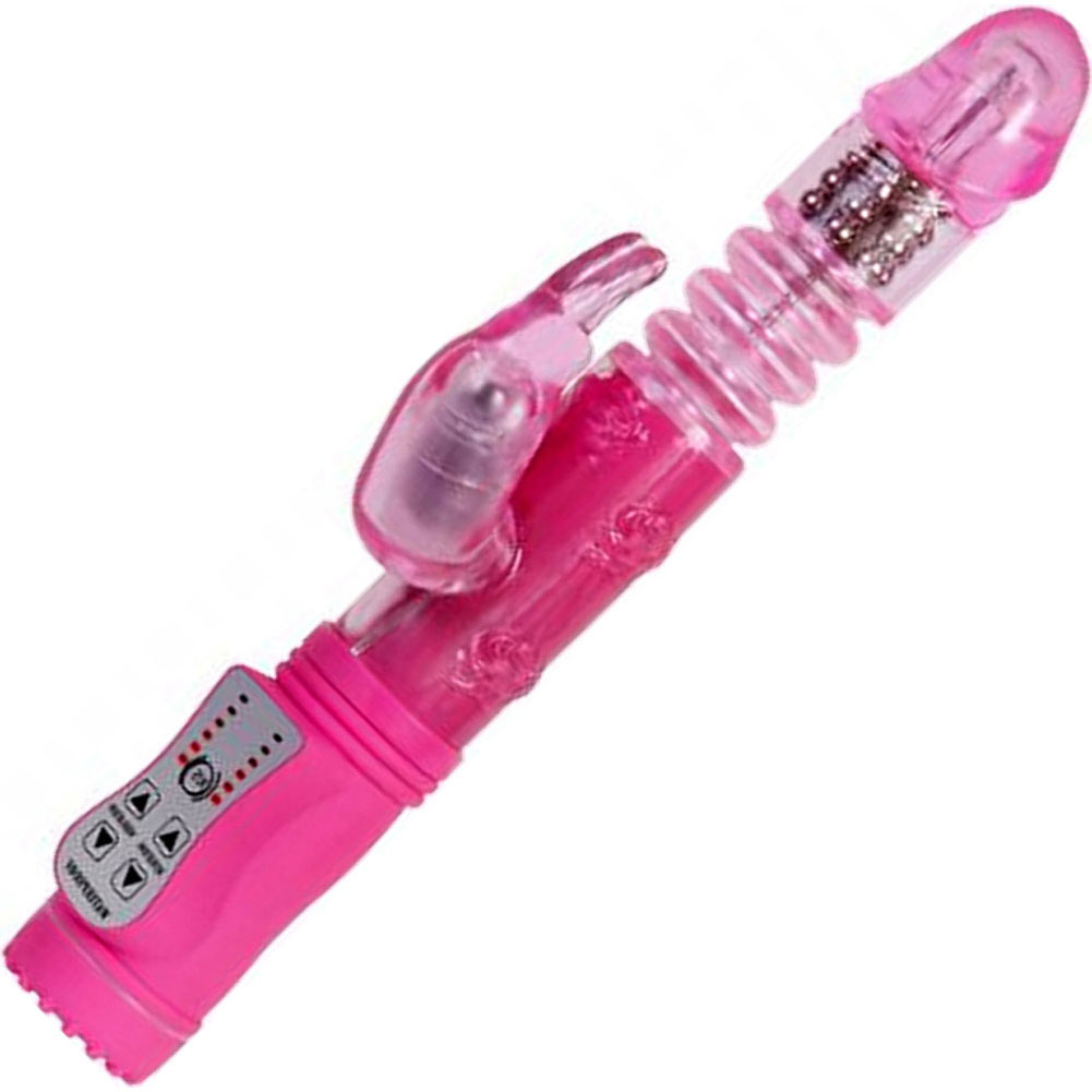 Adam and Eve First Thruster Rabbit Vibrator, 10", Pink - dearlady.us Adam and Eve First Thruster Rabbit Vibrator, 10", Pink - dearlady.us