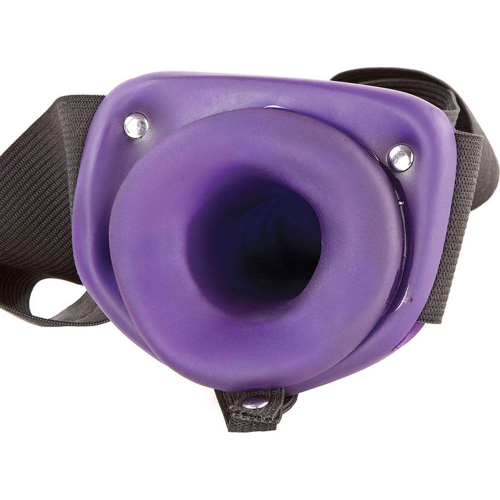 Adam and Eve Universal Vibrating Hollow StrapOn, 6", Purple dearlady.us