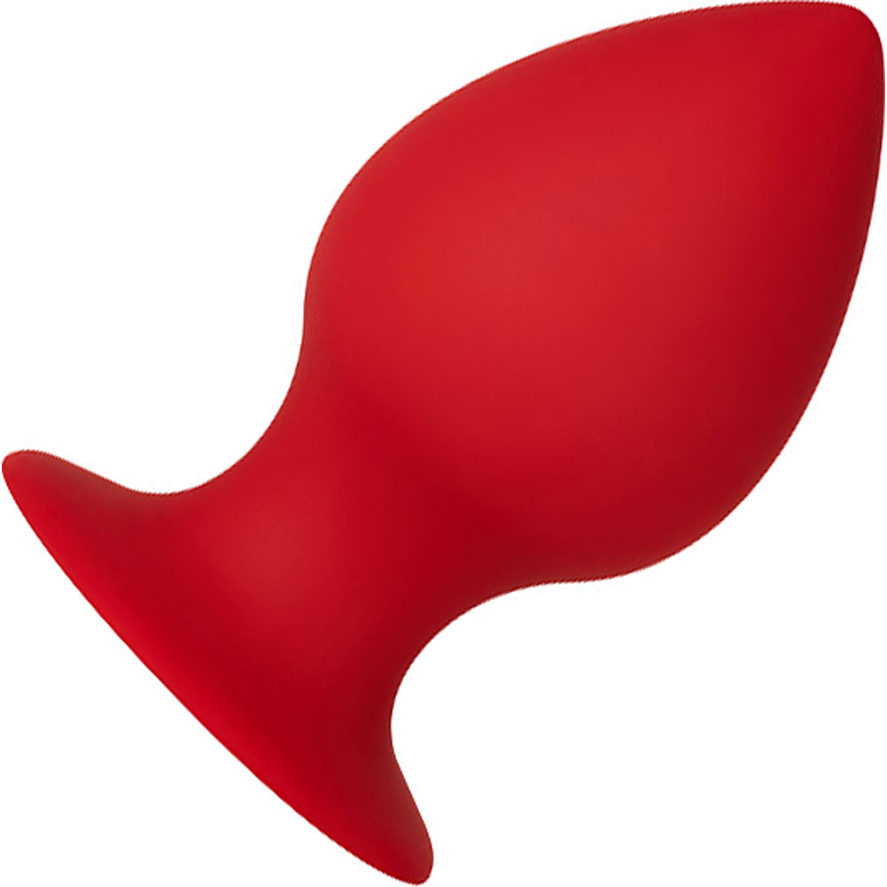 Forto F-98 Cone Anal Plug, 3", Red - dearlady.us