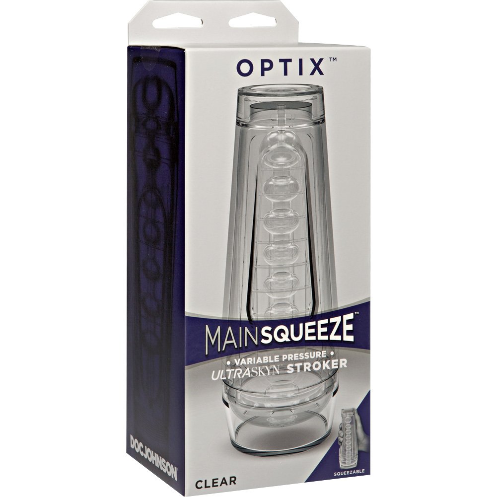 Main Squeeze Optix Clear Ultraskyn Masturbator