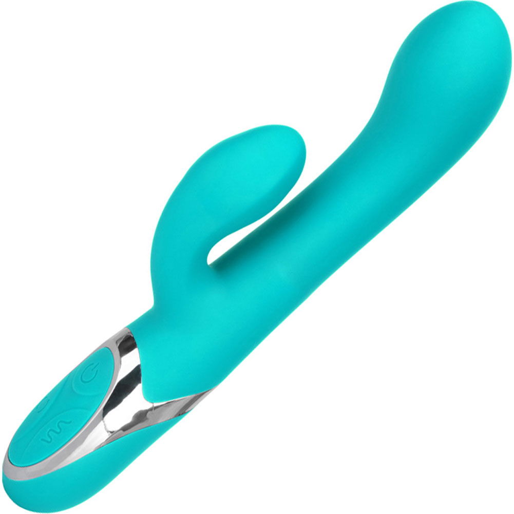 CalExotics Enchanted Lover Dual Action Vibrator, 9, Turquoise 