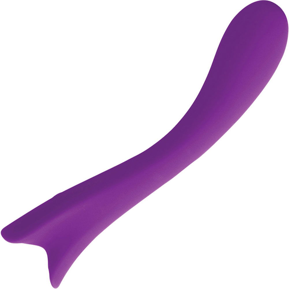 Lush Lilac Rechargeable Silicone Vbrator, 7.5