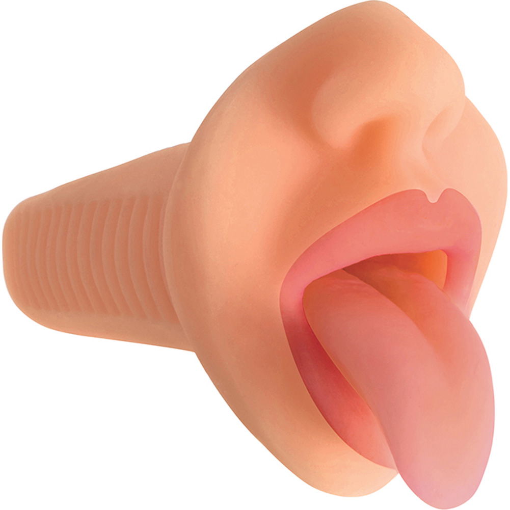 Perfect Suck Mistress Courtney Deep Throat Vibrating Mouth Stroker, Vanilla  - dearlady.us