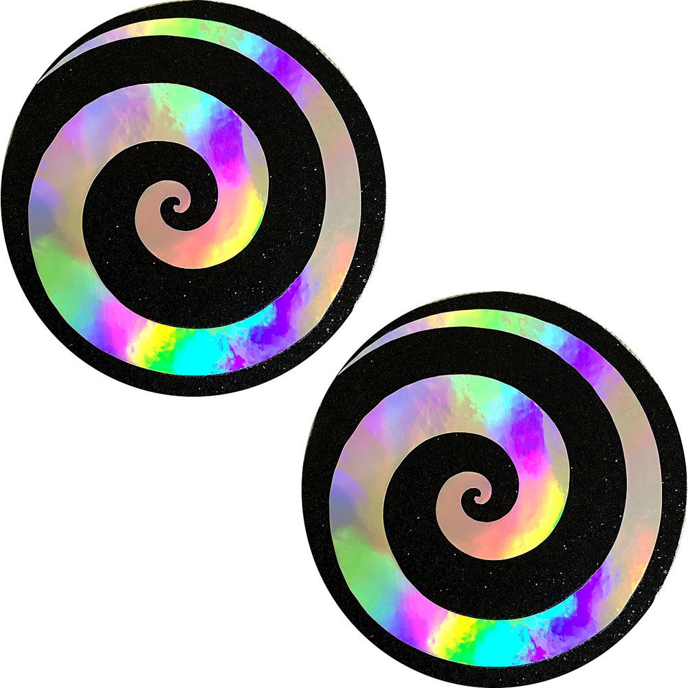 Neva Nude Pasty Spiral Holographic