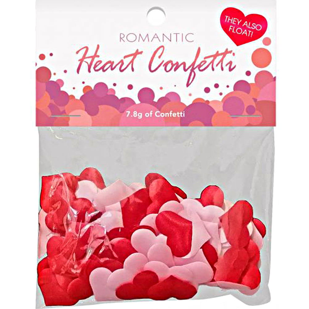 Heart Confetti - Bachelorette Party Decorations - Red and Pink, 7.8g