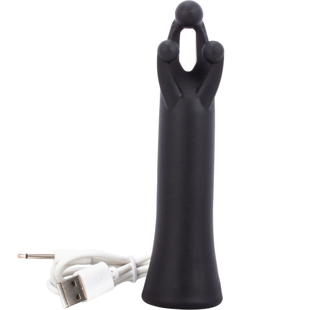 Screaming O Try-It Rechargeable Triple Contact Vibrator, Black - dearlady.us