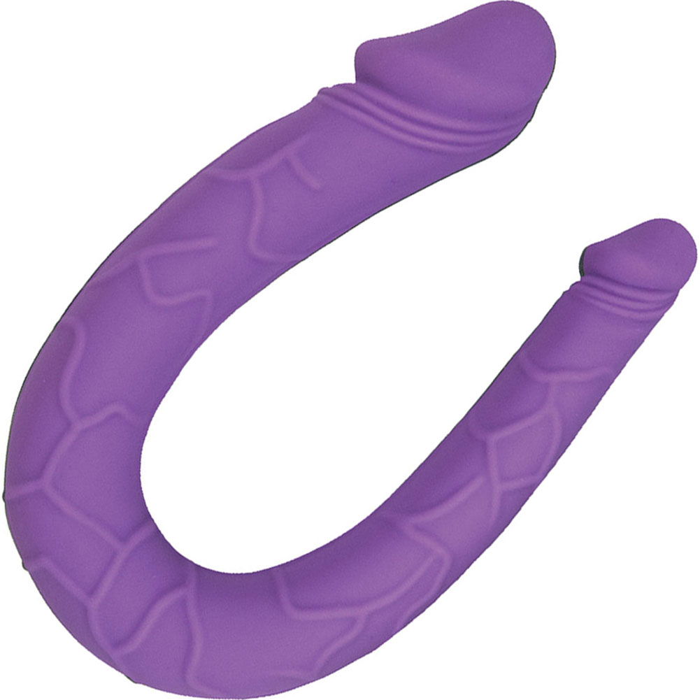 Seduce Me Curved Double Dong Silicone Dildo, 13