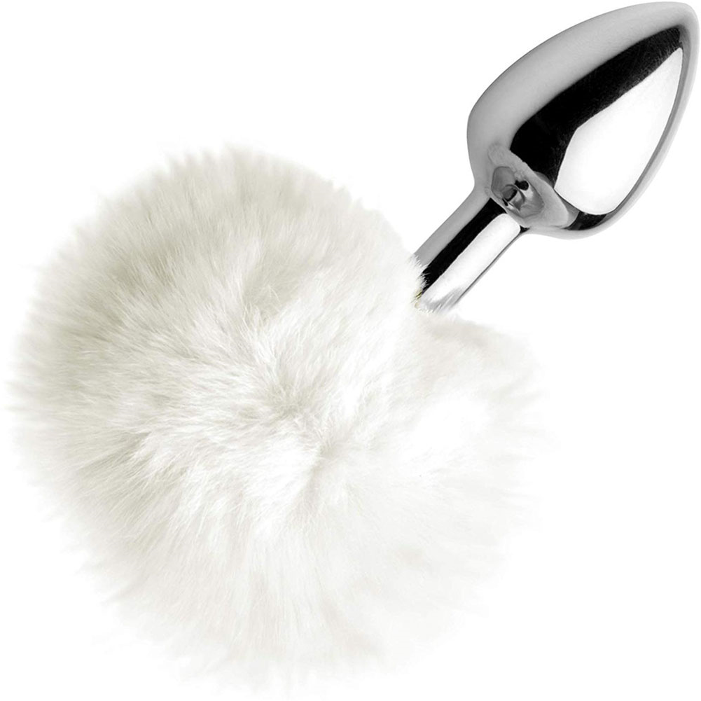 Tailz Fluffy Bunny Tail Anal Plug, 3.25