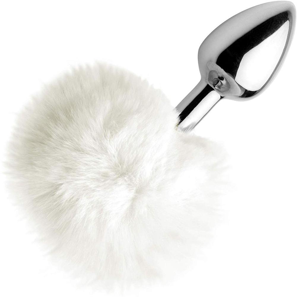 Tailz Fluffy Bunny Tail Anal Plug, 3.25", Snow White - dearlady.us Tailz Fluffy Bunny Tail Anal Plug, 3.25", Snow White - dearlady.us