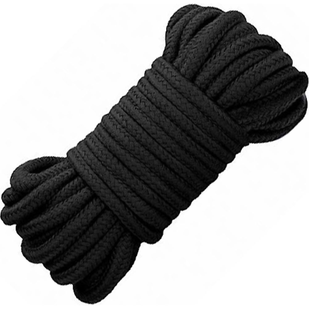 Ouch Soft Silk Japanese Rope, 33 ft (10 m), Black - dearlady.us