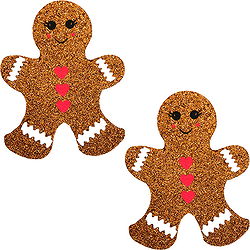 Neva Nude Glitter Nipple Pasties, 3, Frost Snowflake 