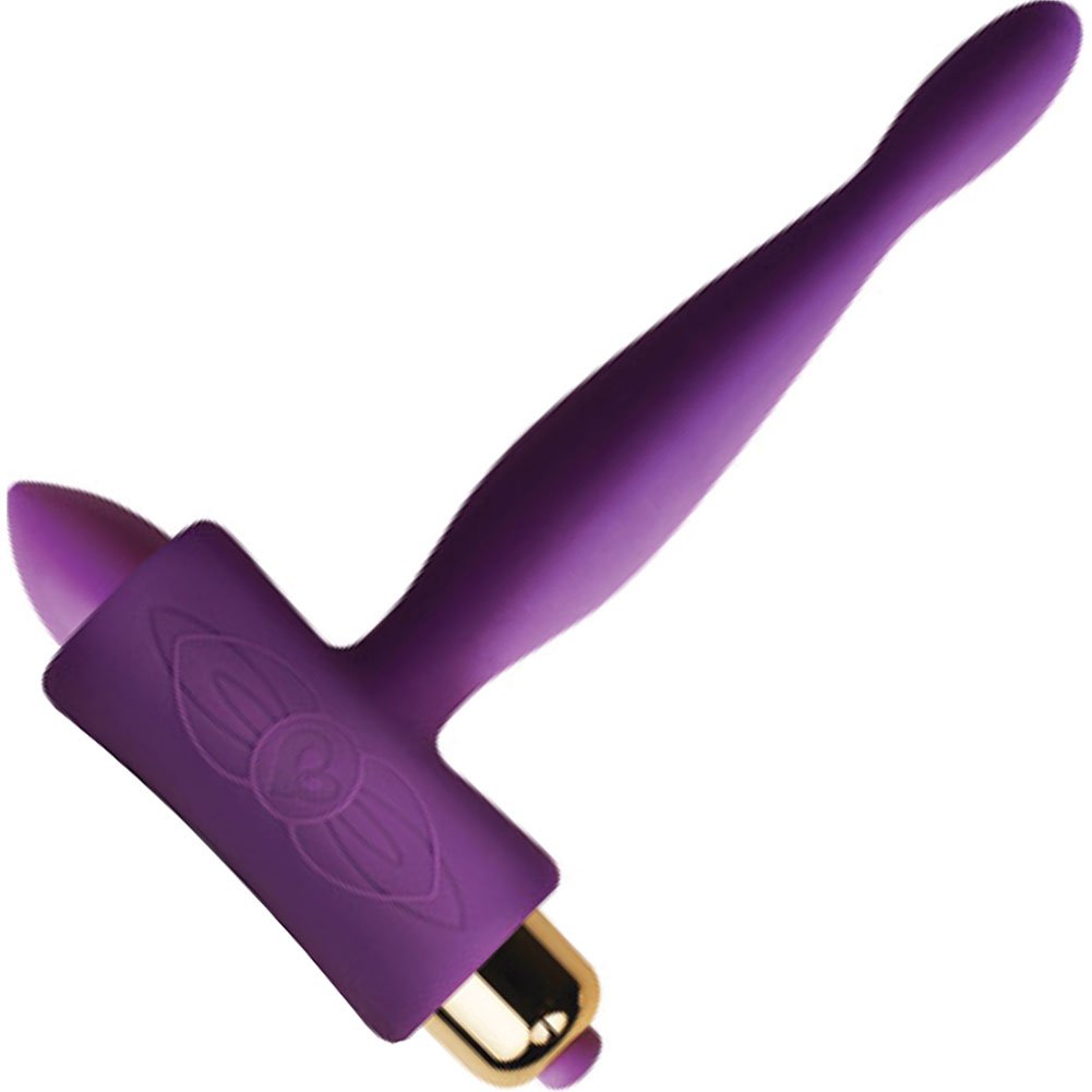 Rocks-Off Petite Sensations Teazer Silicone Anal Vibrator, 4.5", Purple
