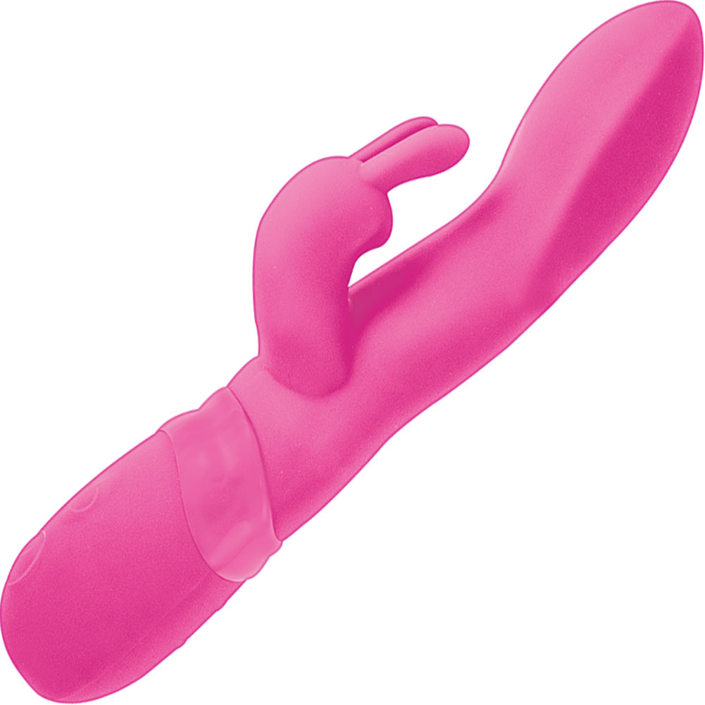 Vibes of New York Rechargeable Contoured Rabbit Massager, 8", Pink - dearlady.us Vibes of New York Rechargeable Contoured Rabbit Massager, 8", Pink - dearlady.us