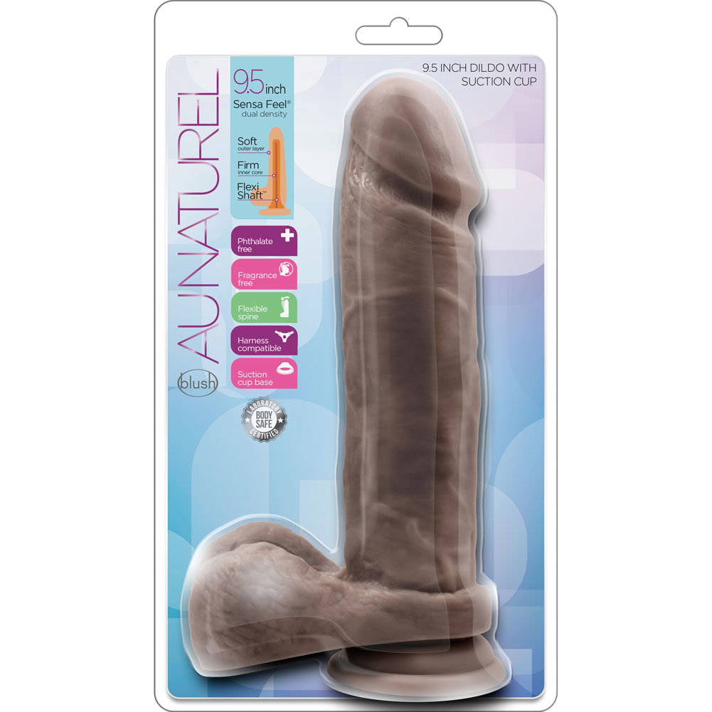 Au Natural Dildo with Suction Cup, 9.5