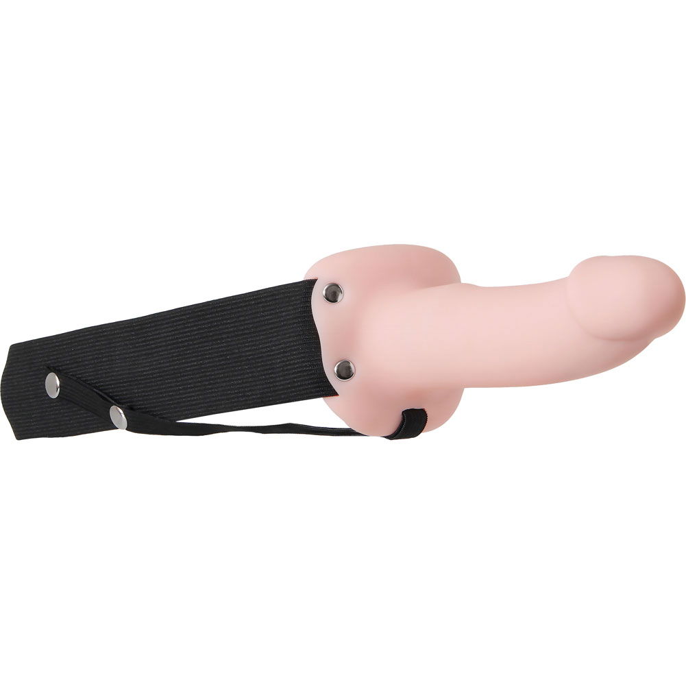 Adam and Eve Adams FlexSkin Silicone Hollow Strap-On Set, 6