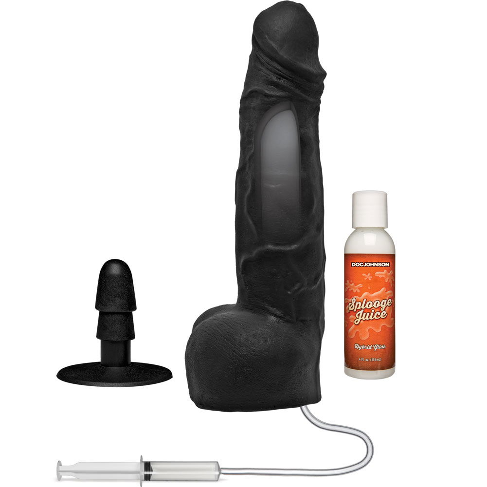 KINK by Doc Johnson Dual Density Squirting CumPlay Dildo With Vac-U-Lock  Base, 10