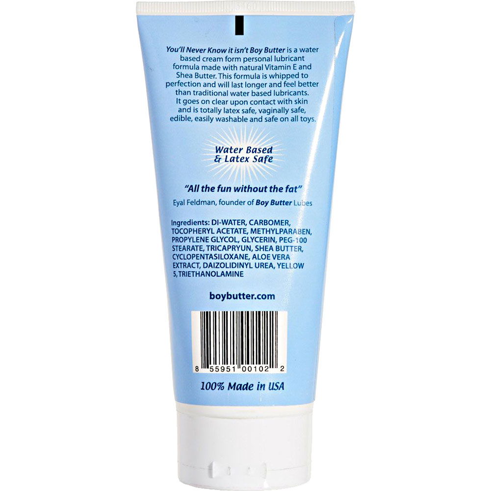 Lube Tube ~ Boy Butter H2O Formula 6 oz