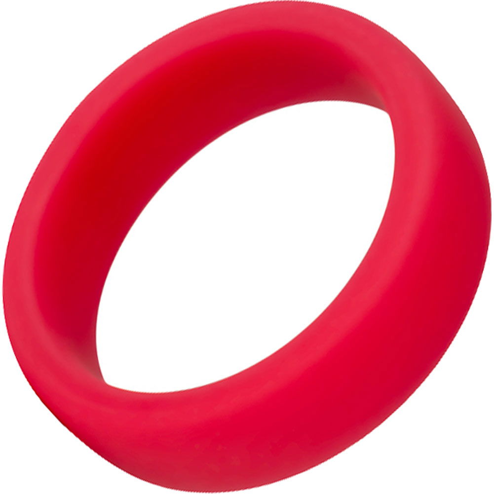 Performance Silicone Go Pro Penis Ring, 1.5, Red 