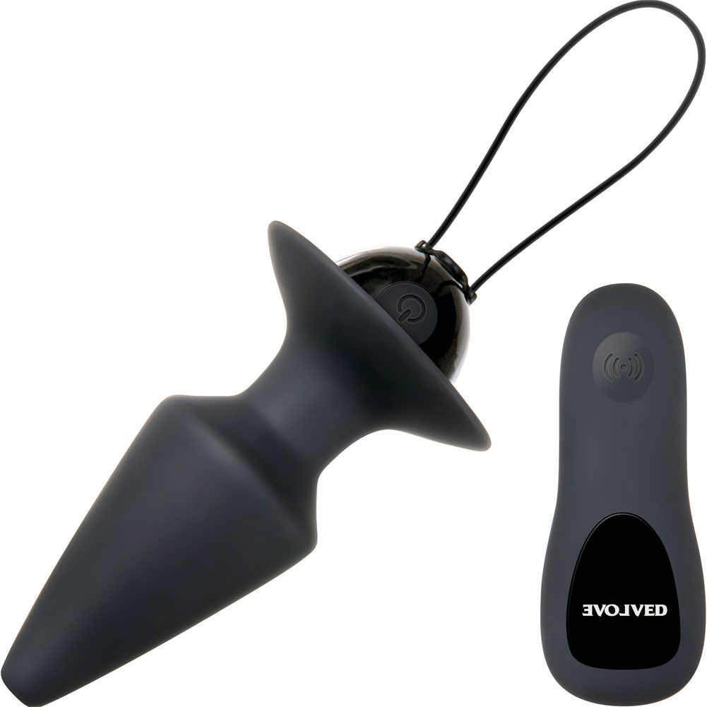 Remote Controlled Plug and Play Vibrating Butt Plug, 4.75