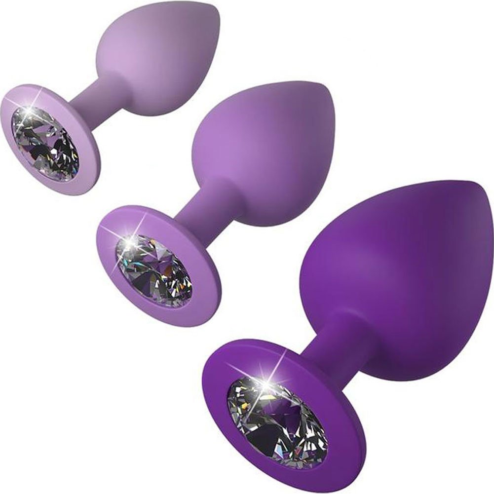 Fantasy for Her Little Gems Trainer Set with 3 Butt Plugs, Purple