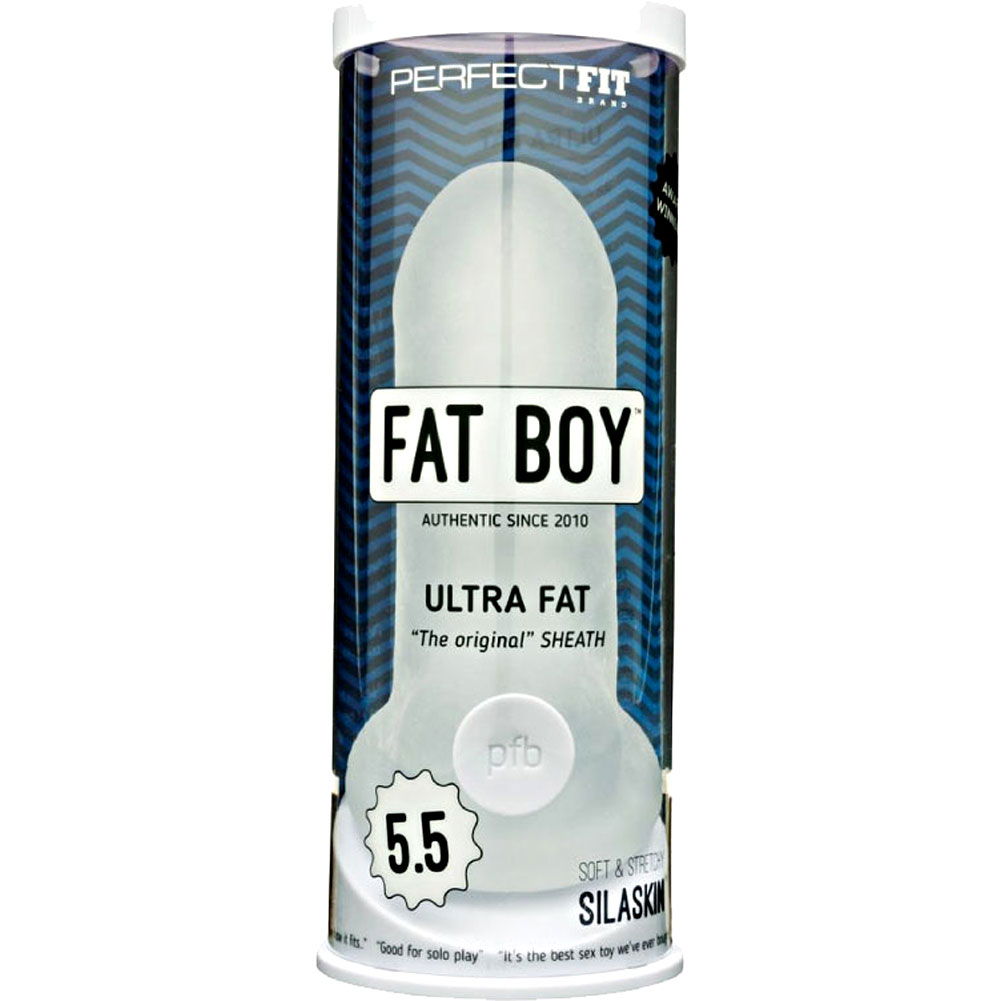 Perfect Fit Fat Boy Stretchy Penis Extender Ultra Fat 55 Clear 9637