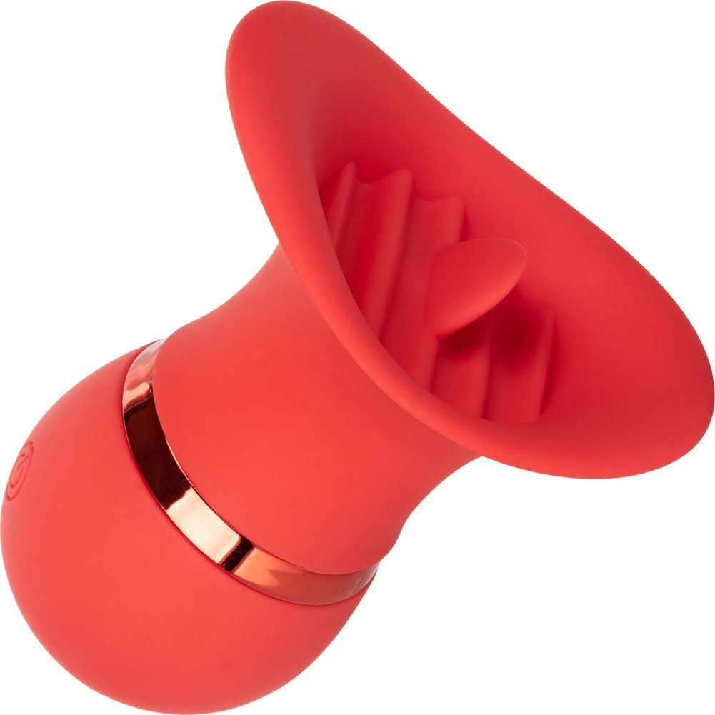 French Kiss Charmer Vibrating Silicone Flickering Teaser, 3.5