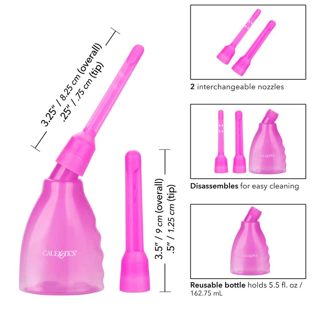 CalExotics Ultimate Douche with 2 Interchangeable Nozzles, Purple ...