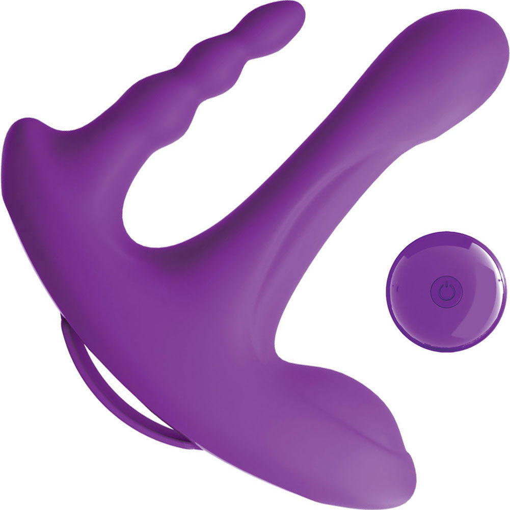 3Some Rock N Ride Remote Controlled Silicone Vibrator, 7