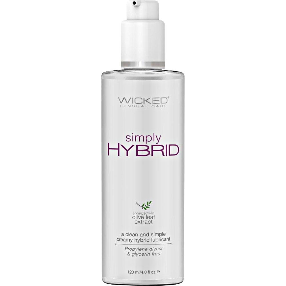 Wicked Simply Hybrid Lubricant with Olive Leaf Extract, 4 fl.oz (120 mL