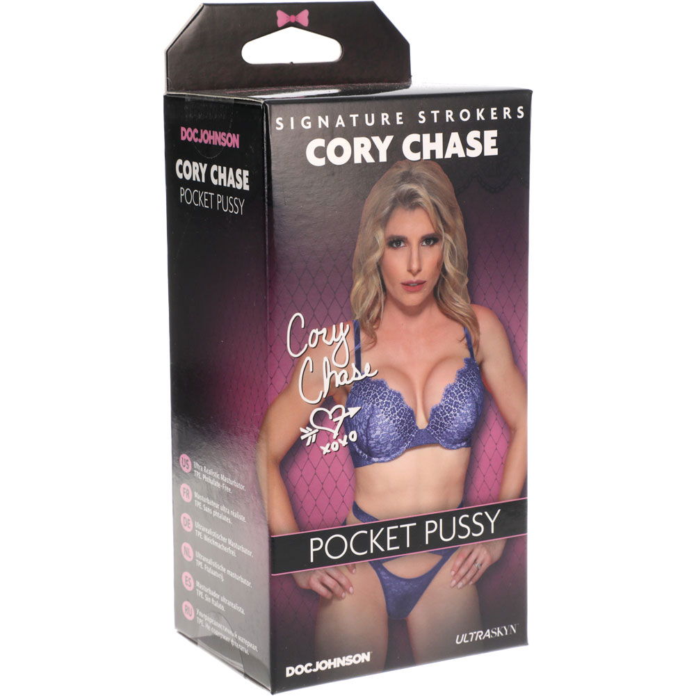 Signature Strokers Ultraskyn Pocket Masturbator, Vagina, Cory Chase -  dearlady.us