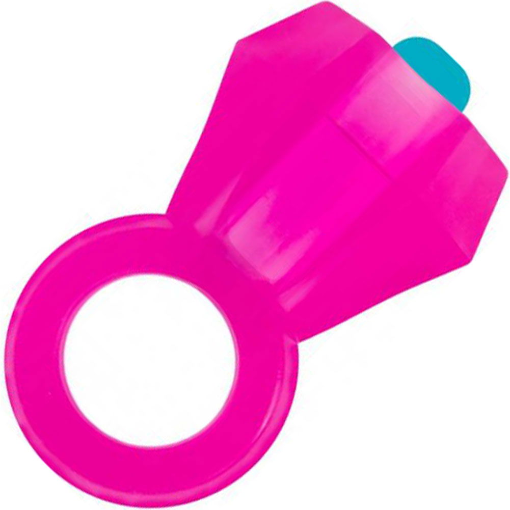 Rock Candy Bling Pop Gem Vibrating Penis Ring, Pink - dearlady.us