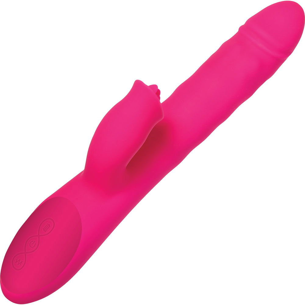 Adam and Eve Rotating Rabbit Flicker Silicone Vibrator, 9.75