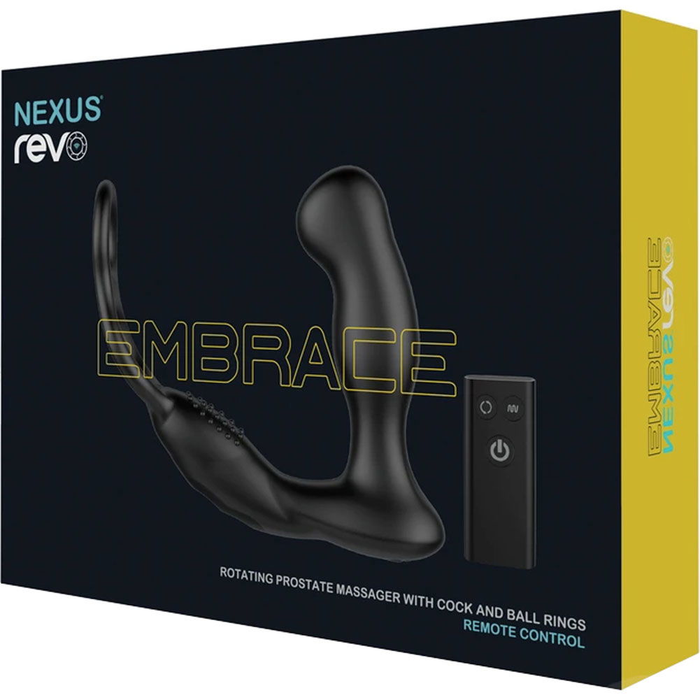 Nexus Revo Embrace Rotating Prostate Massager With Remote Control Black