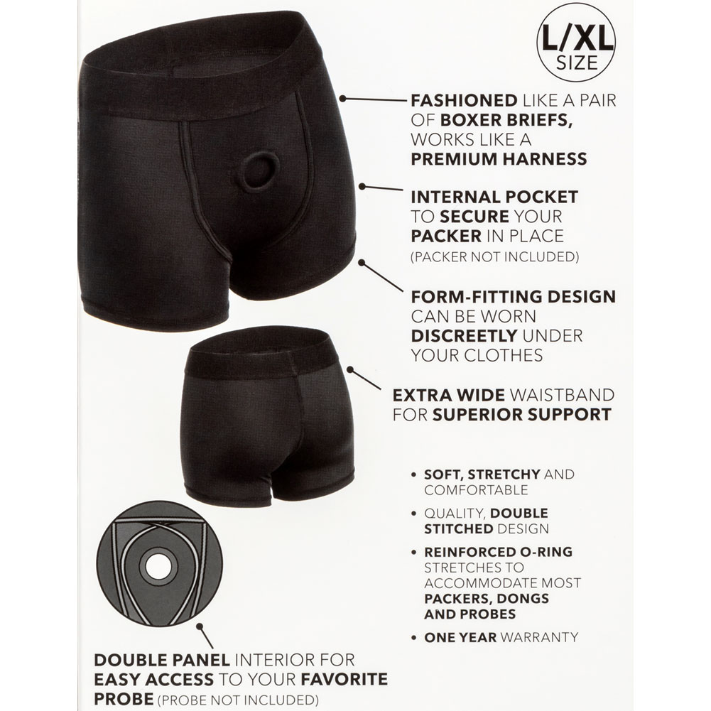 Boundless Boxer Brief Harness, Large/Extra Large, Black - dearlady.us