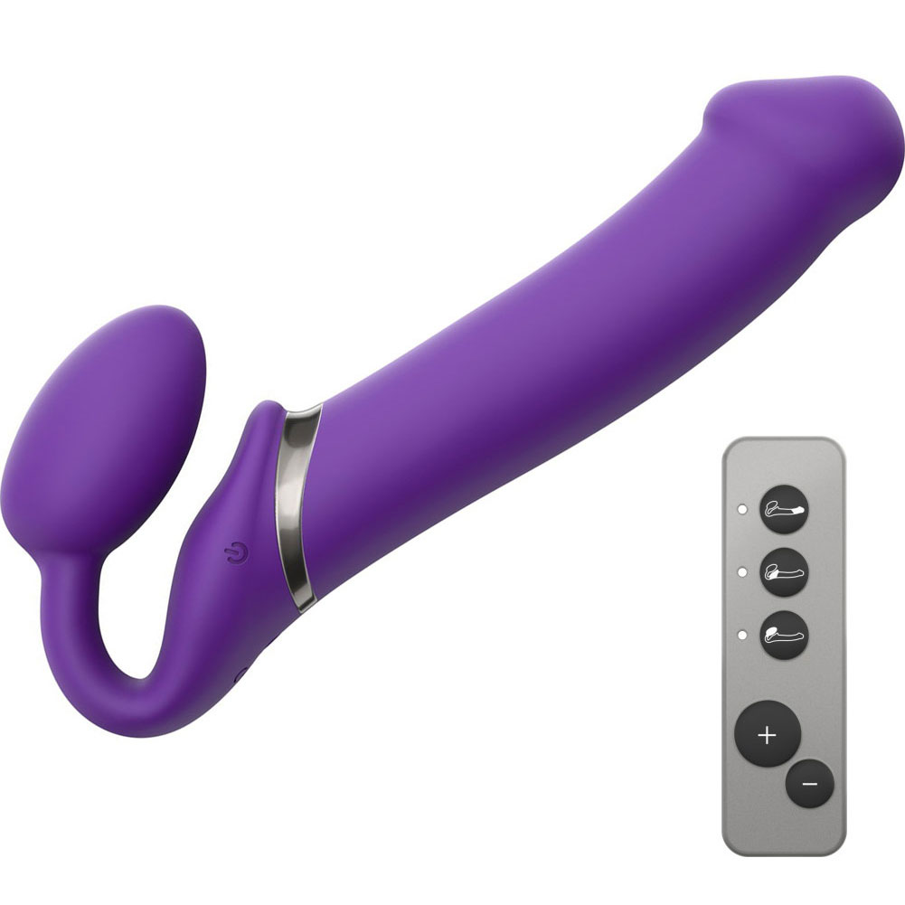 Strap-On-Me Vibrating Remote Controlled Strapless Dildo, 10", Purple -  dearlady.us