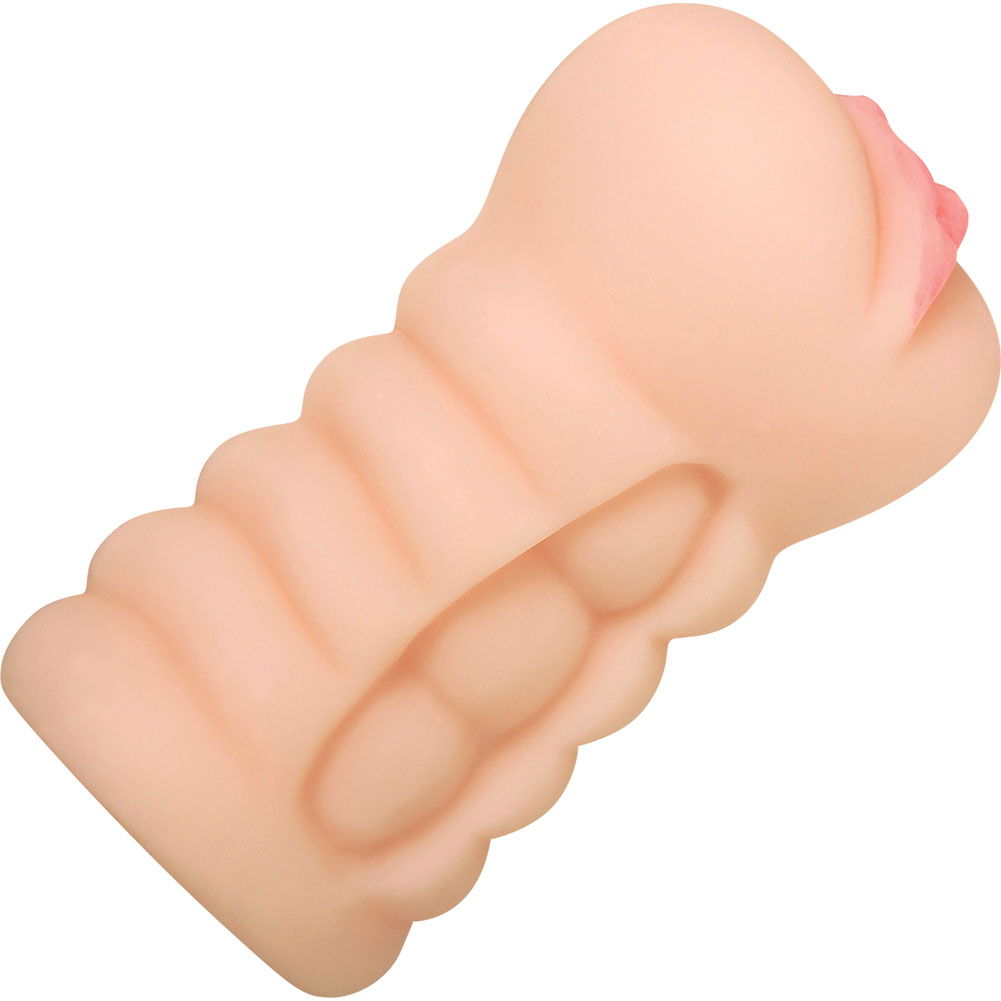 Adams Tight Stroker with Massage Beads, Vanilla