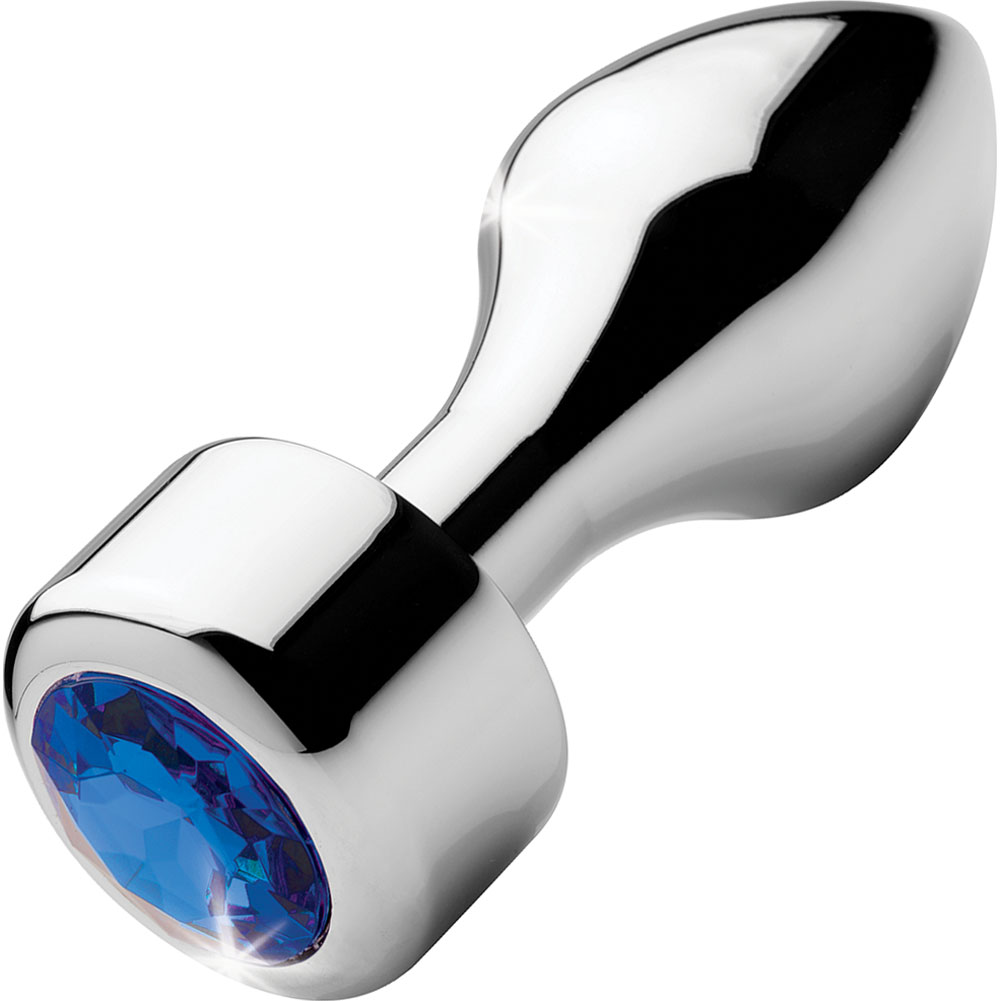 Booty Sparks Smooth Weighted Anal Plug, 4.2", Silver/Blue - dearlady.us Booty Sparks Smooth Weighted Anal Plug, 4.2", Silver/Blue - dearlady.us