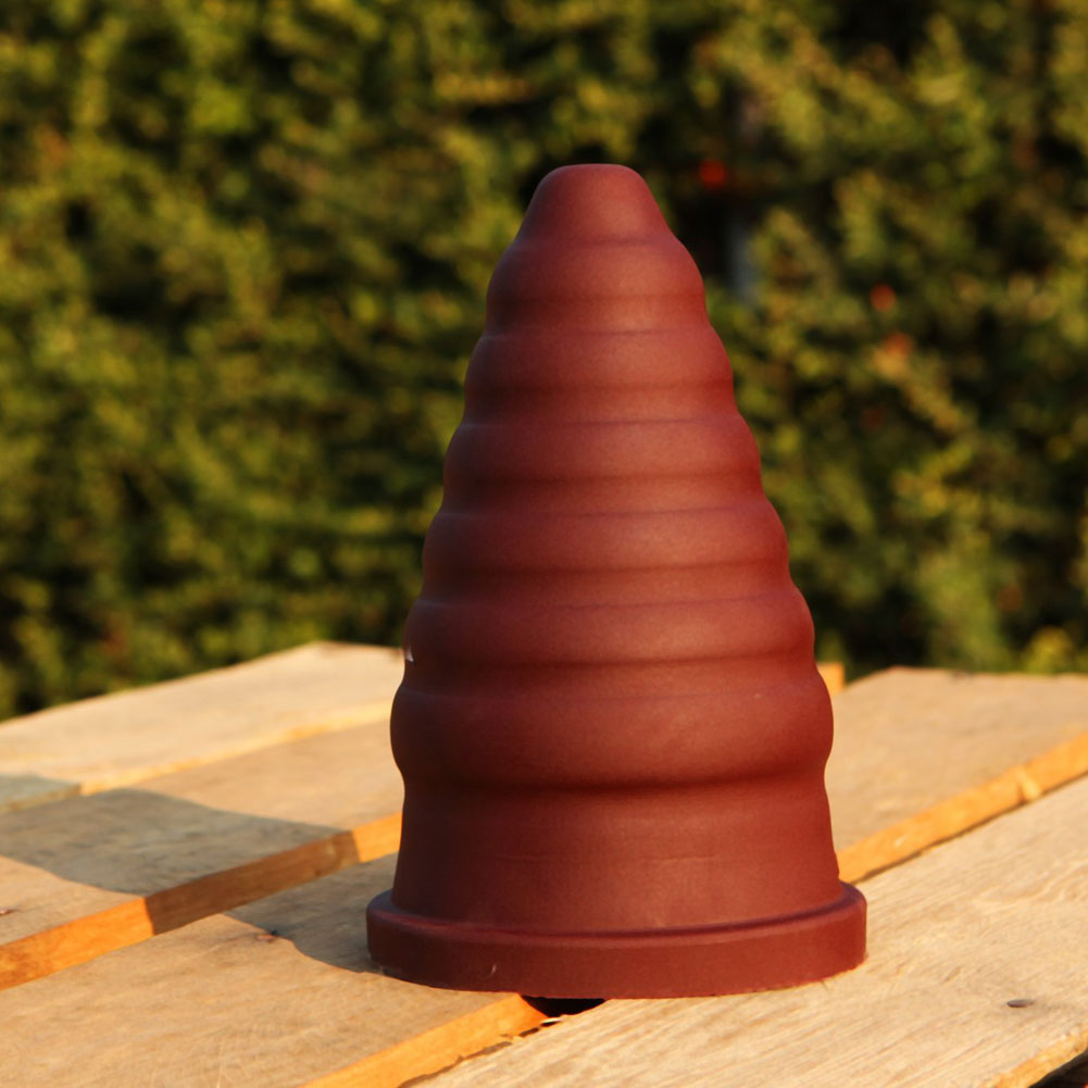 Tantus Cone Ripple Firm Silicone Butt Plug, 8