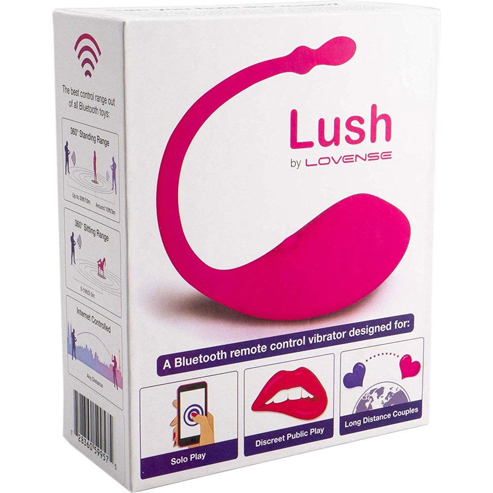 Lovense Lush App Controlled Bluetooth Egg Vibrator, 4.5