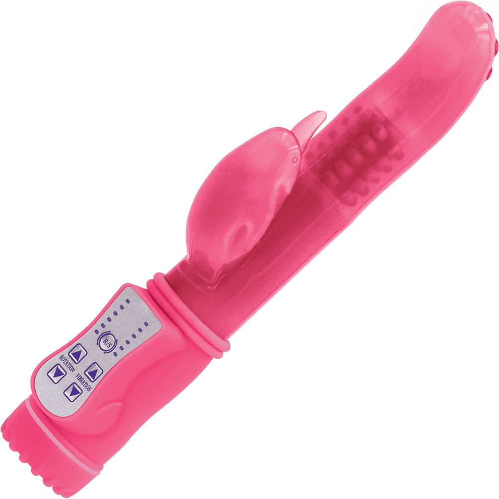 Firefly Jessica Rotating Dolphin Dual Action Vibrator 9.4