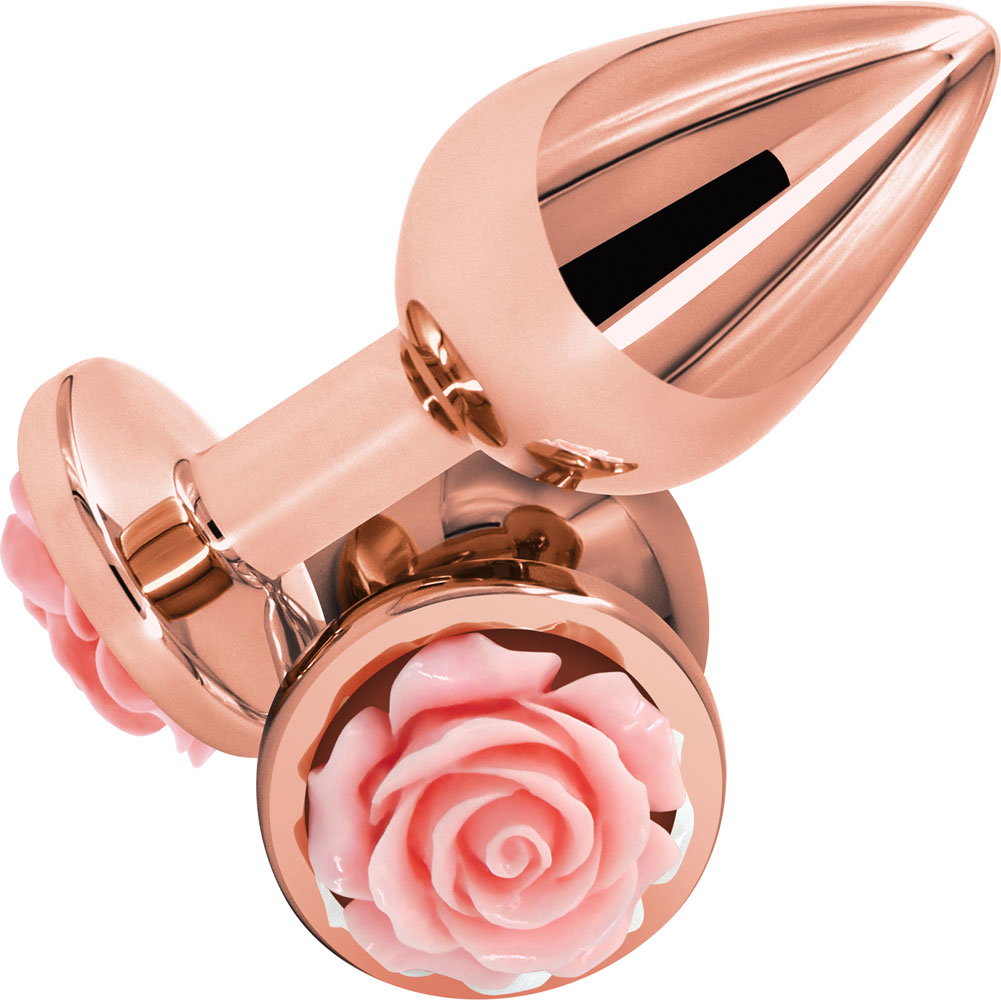 Rear Assets Tapered Metal Butt Plug, Medium, Rose Gold/Pink Rose -  dearlady.us