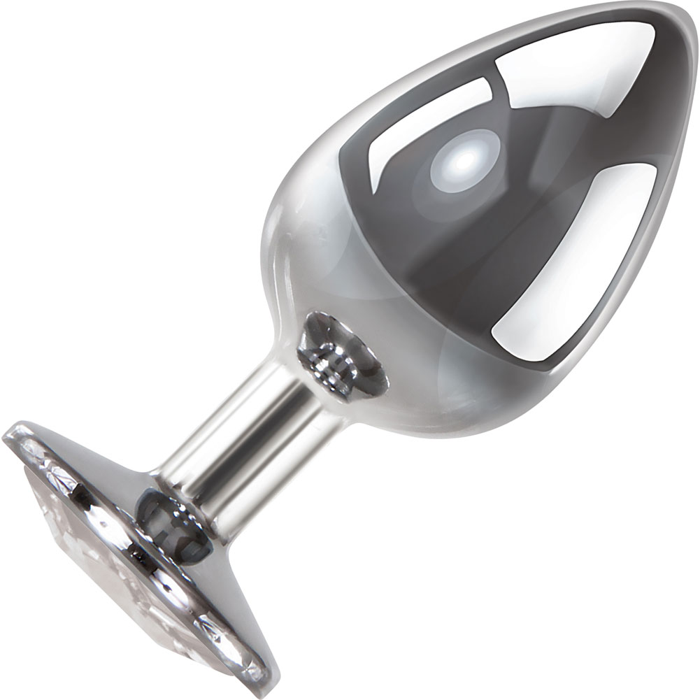 Adam and Eve Jewelled Metal Anal Plug, 3.75", Clear Gem - dearlady.us Adam and Eve Jewelled Metal Anal Plug, 3.75", Clear Gem - dearlady.us