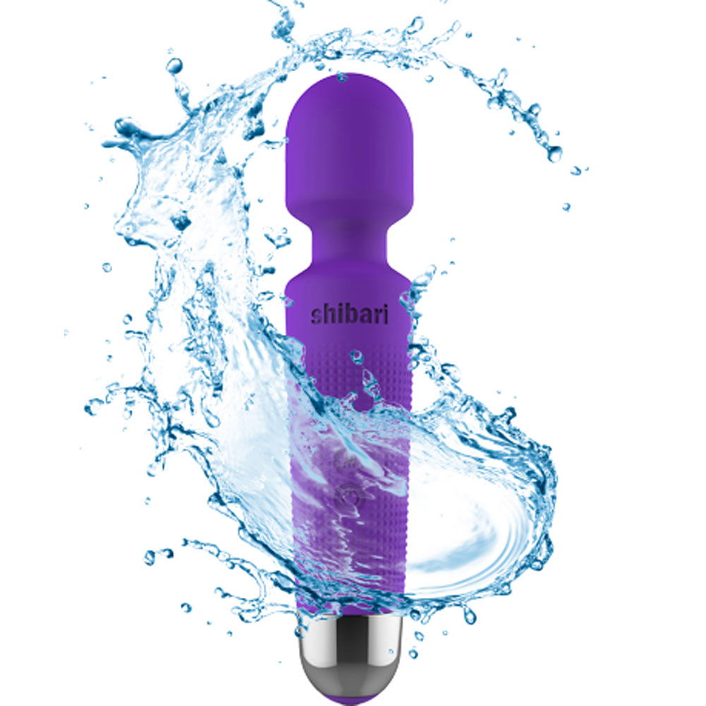 Shibari Mini Halo Wireless 20x Rechargeable Wand 7 8 Amethyst