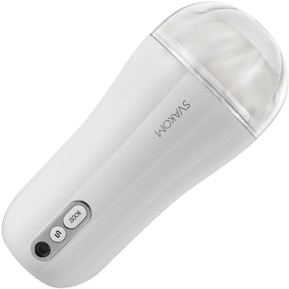 Svakom Robin Vibrating Masturbator, White - dearlady.us