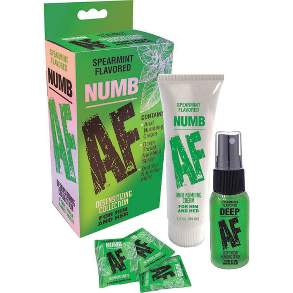 Numb AF Kit with Gel and Deep AF Spray, Spearrmint - dearlady.us