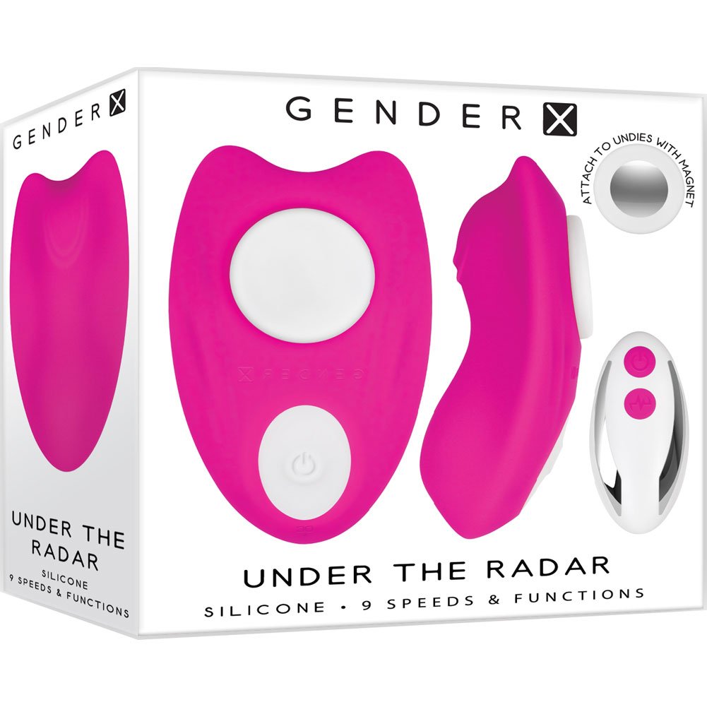 Gender X Under the Radar Underwear Remote Controlled Vibrator, 3.5, Pink 